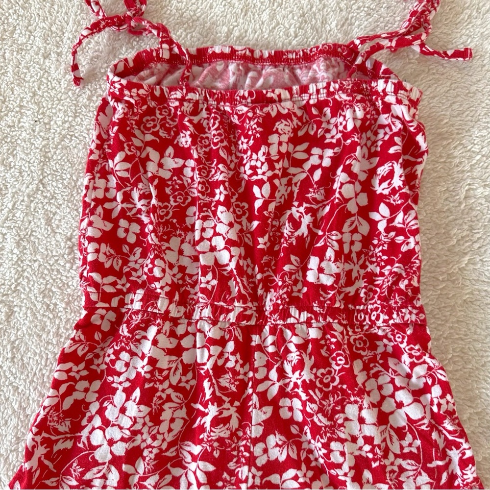 Crazy 8 Red Floral Romper - Picture 6 of 10